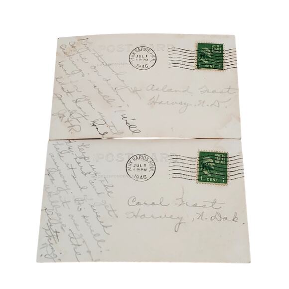 Junk Drawer Lot of 2 Vtg Mississippi Itasca State Park Minn RPPC 5.25 x 3.5" - Picture 4 of 6